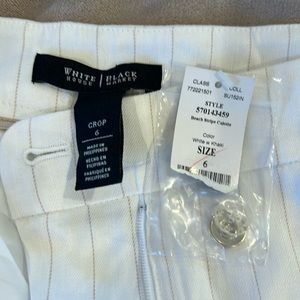White House black market beach stripe culotte pant size 6